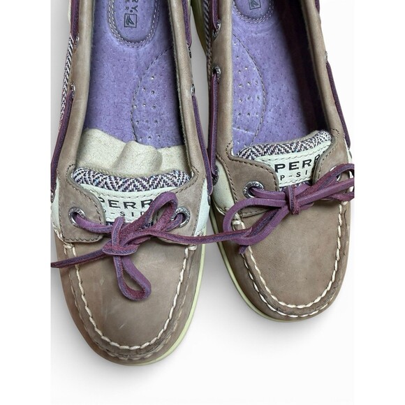 Sperry Top-Siders Angelfish Purple Grey Woman's 6.5 M Boat Shoes NEW! - Picture 9 of 10